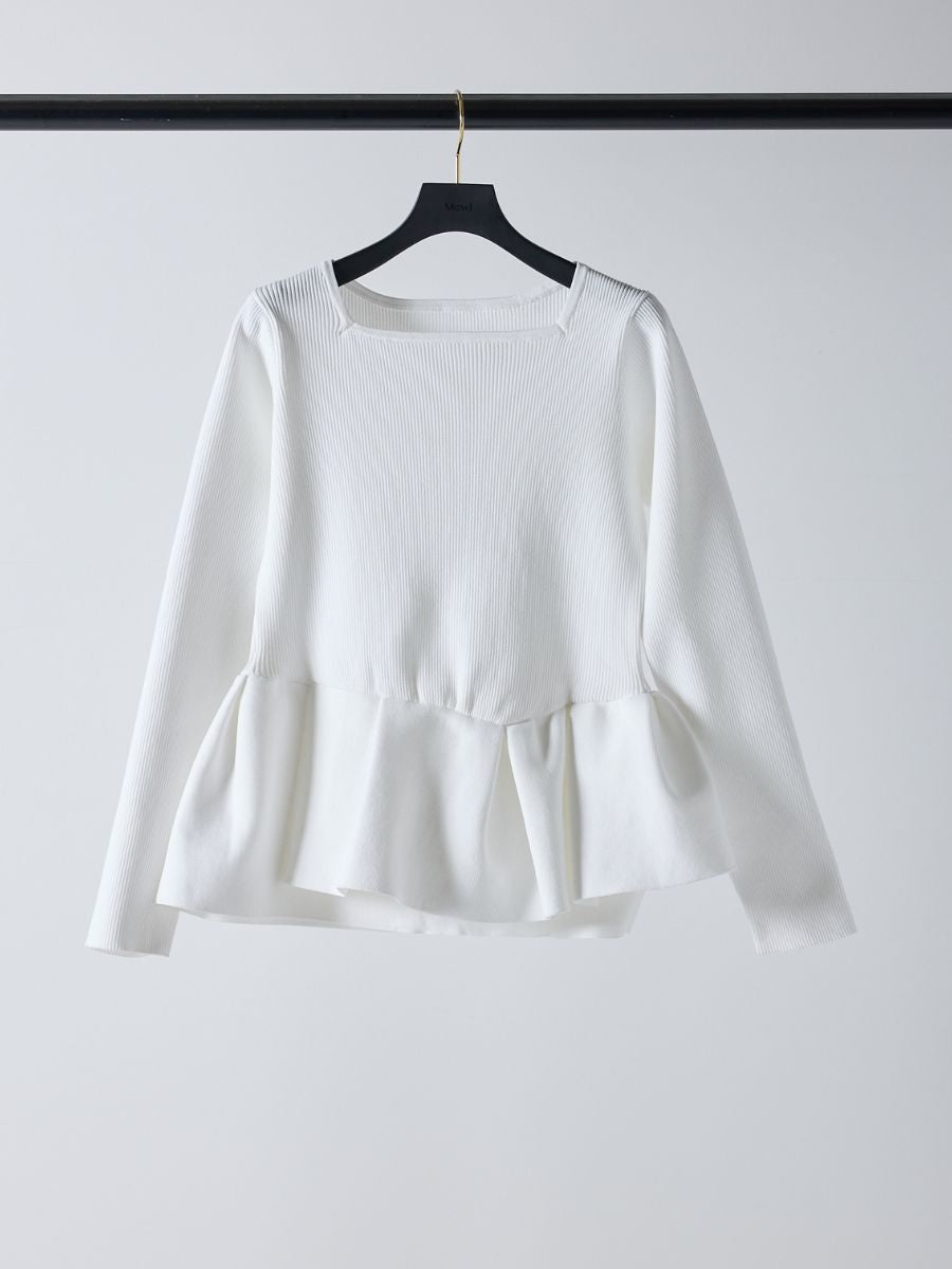 【Mewl】ペプラムニット/M261-97028