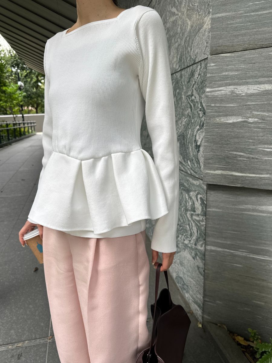 【Mewl】ペプラムニット/M261-97028