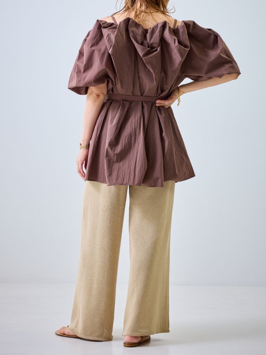 【Mewl】2WAYオフショルブラウス/M262-13055