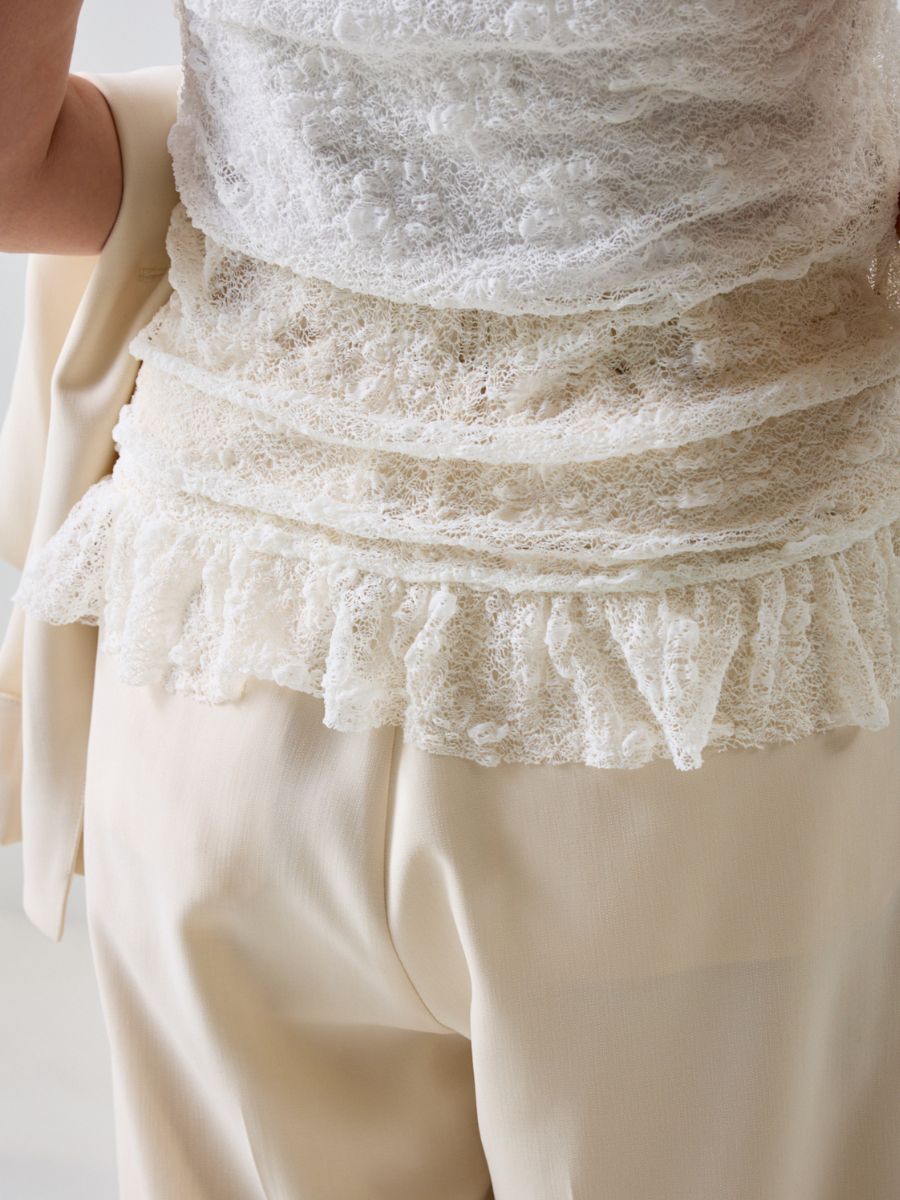 【Mewl】レースフレンチタンク/M262-83092