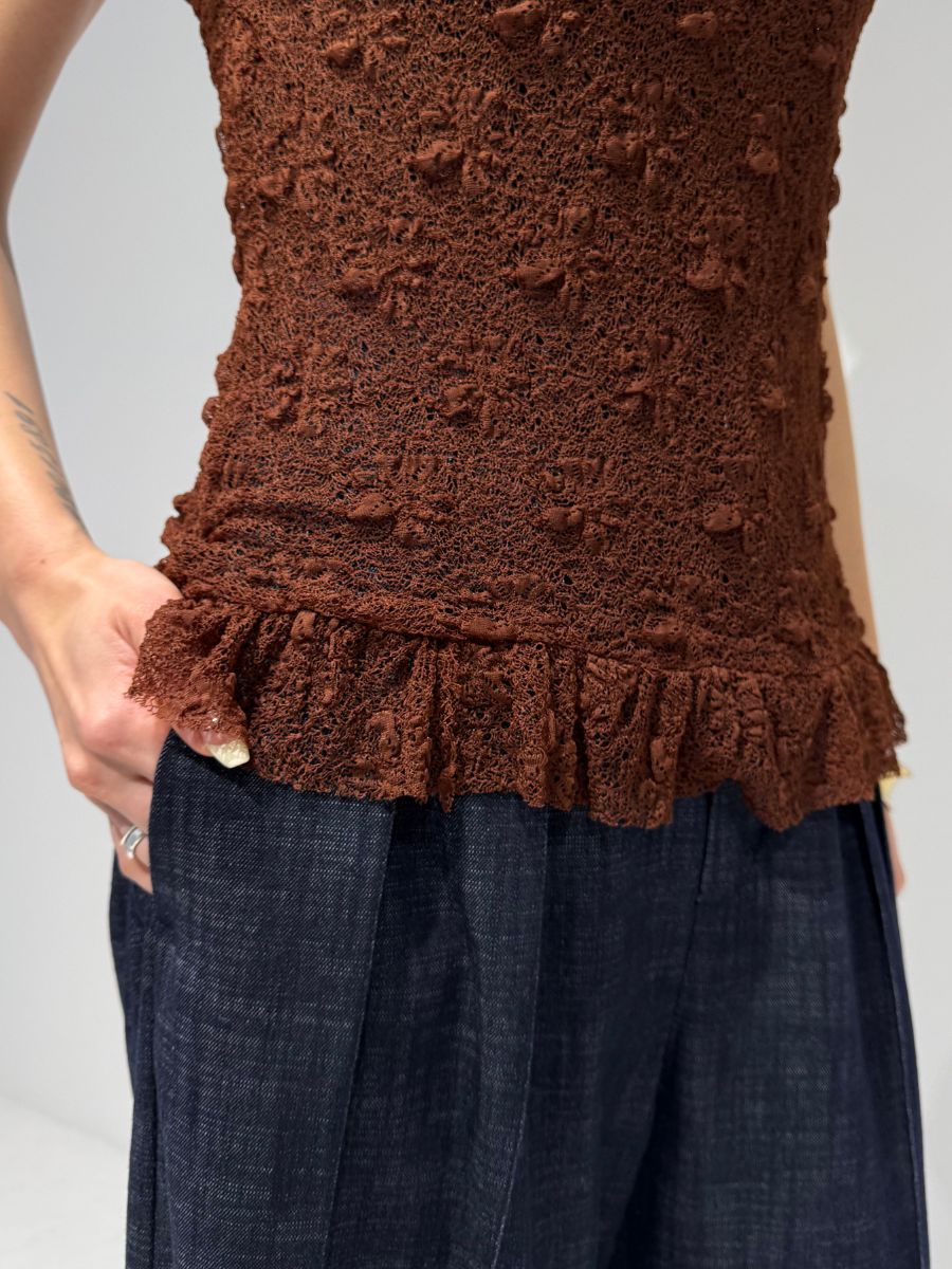 【Mewl】レースフレンチタンク/M262-83092