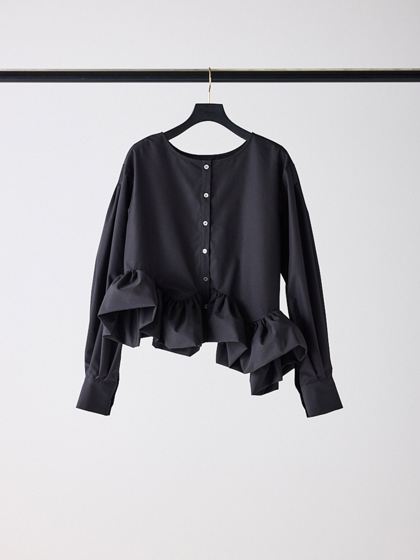 【Mewl】アシメペプラムラッフルブラウス/M263-18105