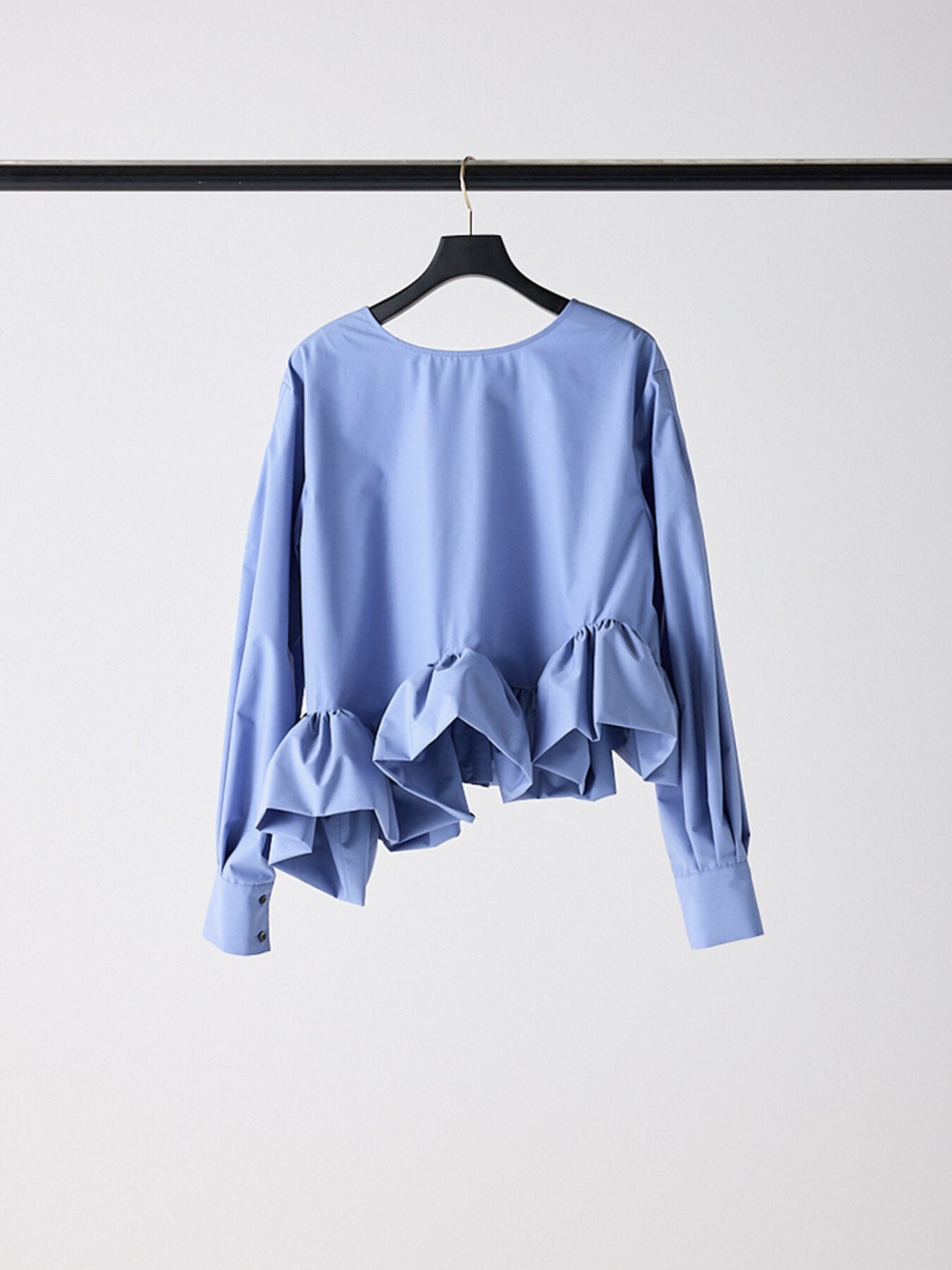 【Mewl】アシメペプラムラッフルブラウス/M263-18105
