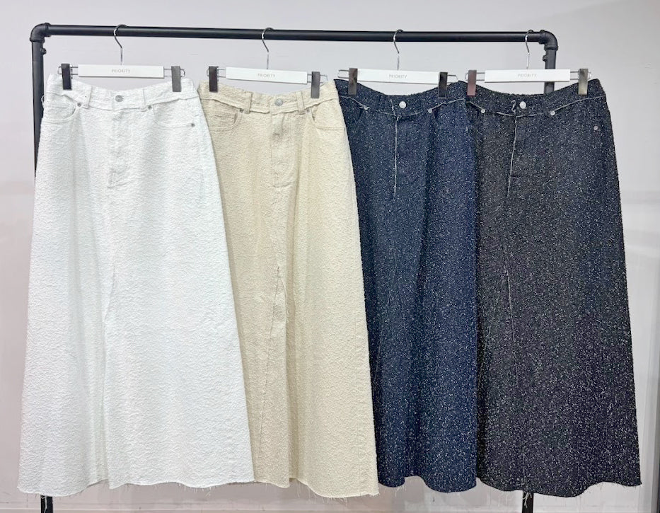 【PRIORITY】ブークレデニムマキシスカート/P71071KR