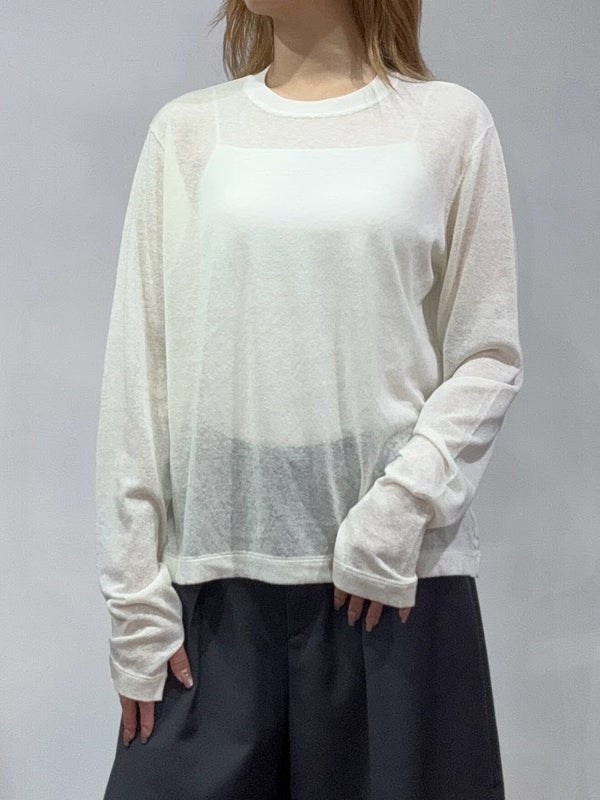 【PRIORITY】袖くしゅシアーニットロンT/P71076KR