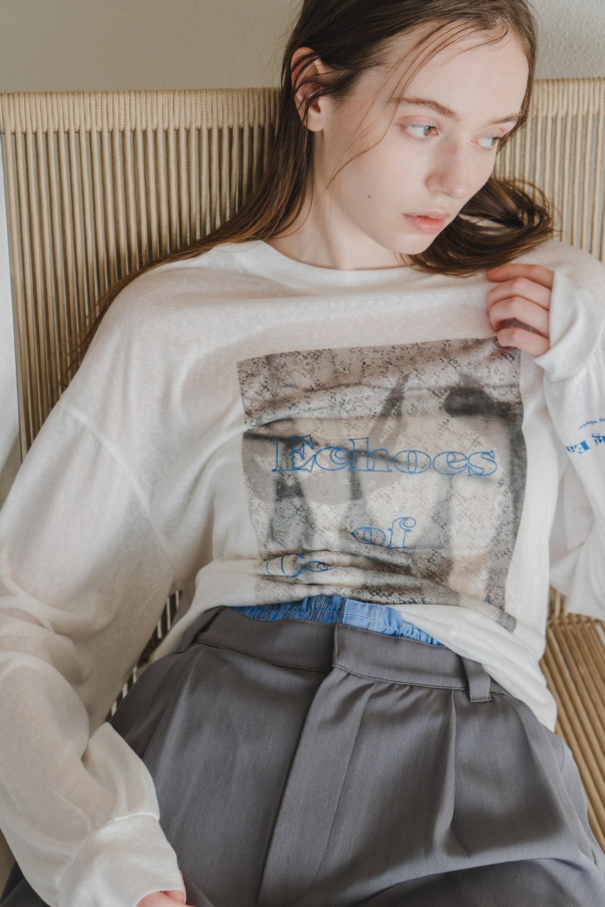 【WHYTO.】2wayシアープリントロングT/WHT27HCS4026