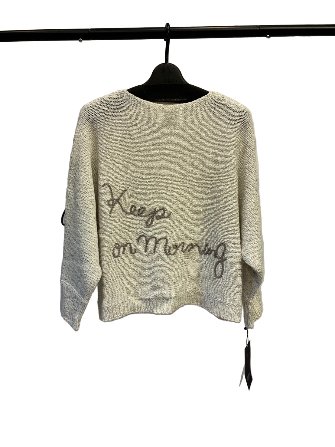 【C'EST MOI】3Gリネンテープロゴ刺繍ラメプルオーバー/11254359