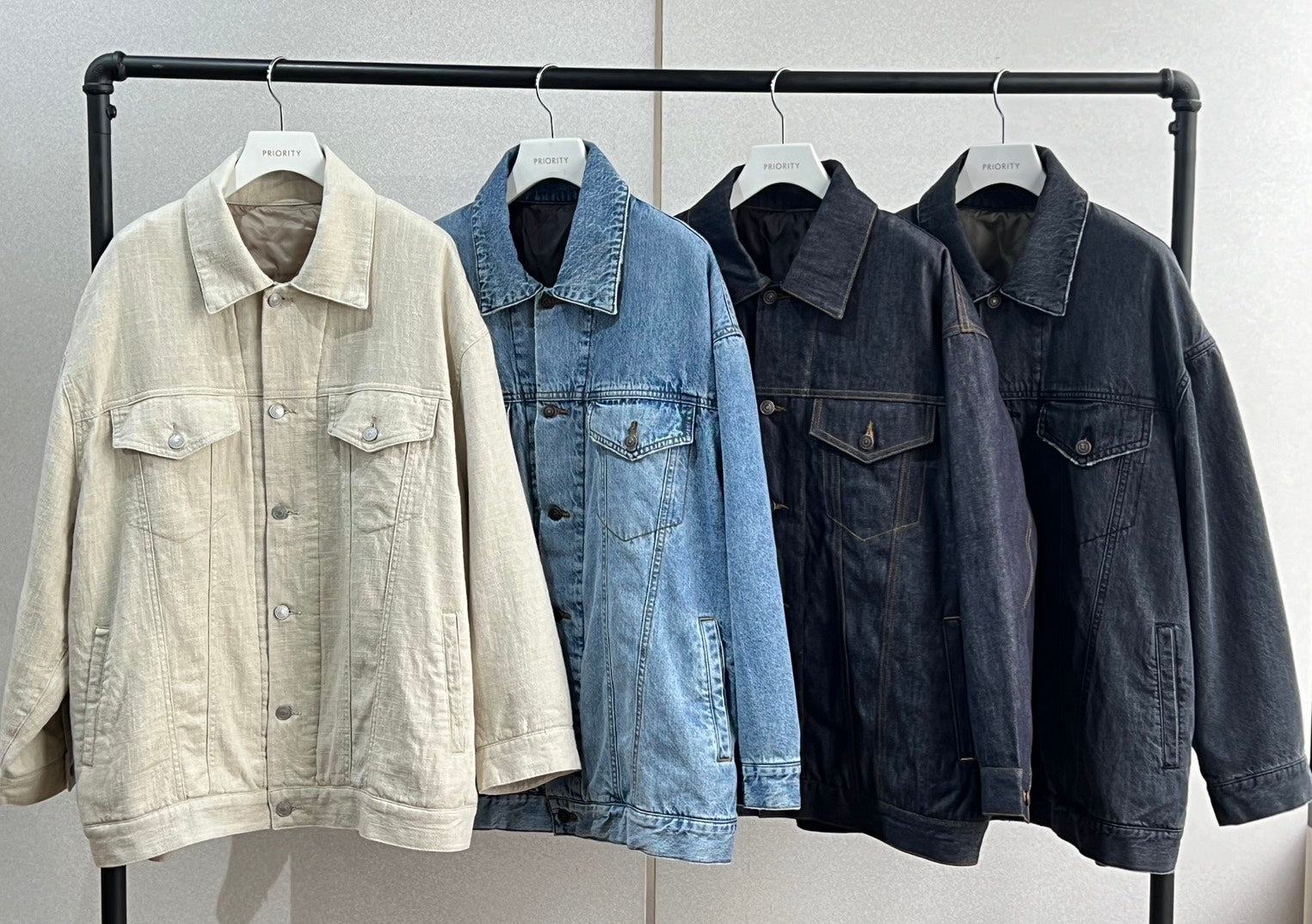 【PRIORITY】キルティングデニムジャケット/P57000AI