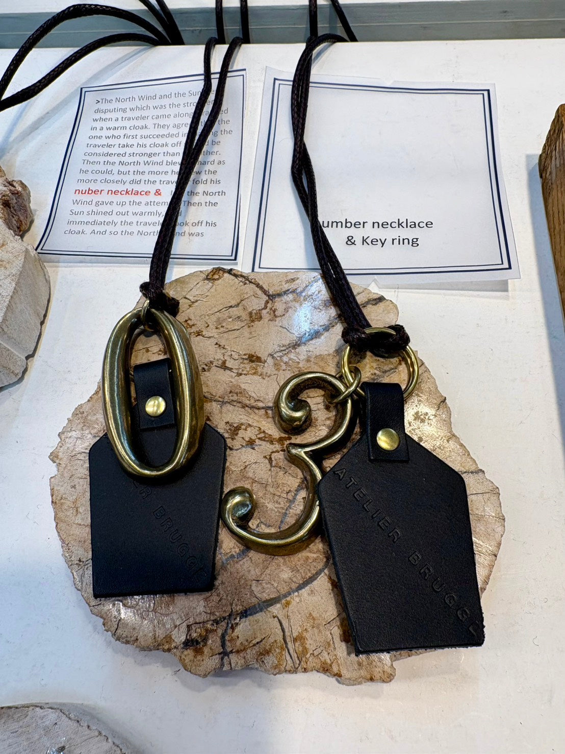 【ATELIER BRUGGE】ナンバーネックレス/37UB-73