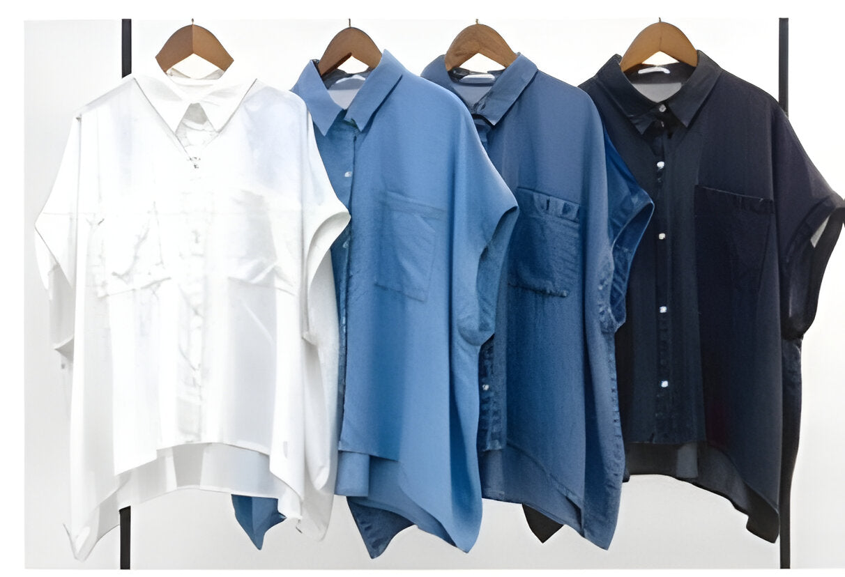 【CYNICAL】テンセルデニム×ジョーゼットシャツ/612-95130