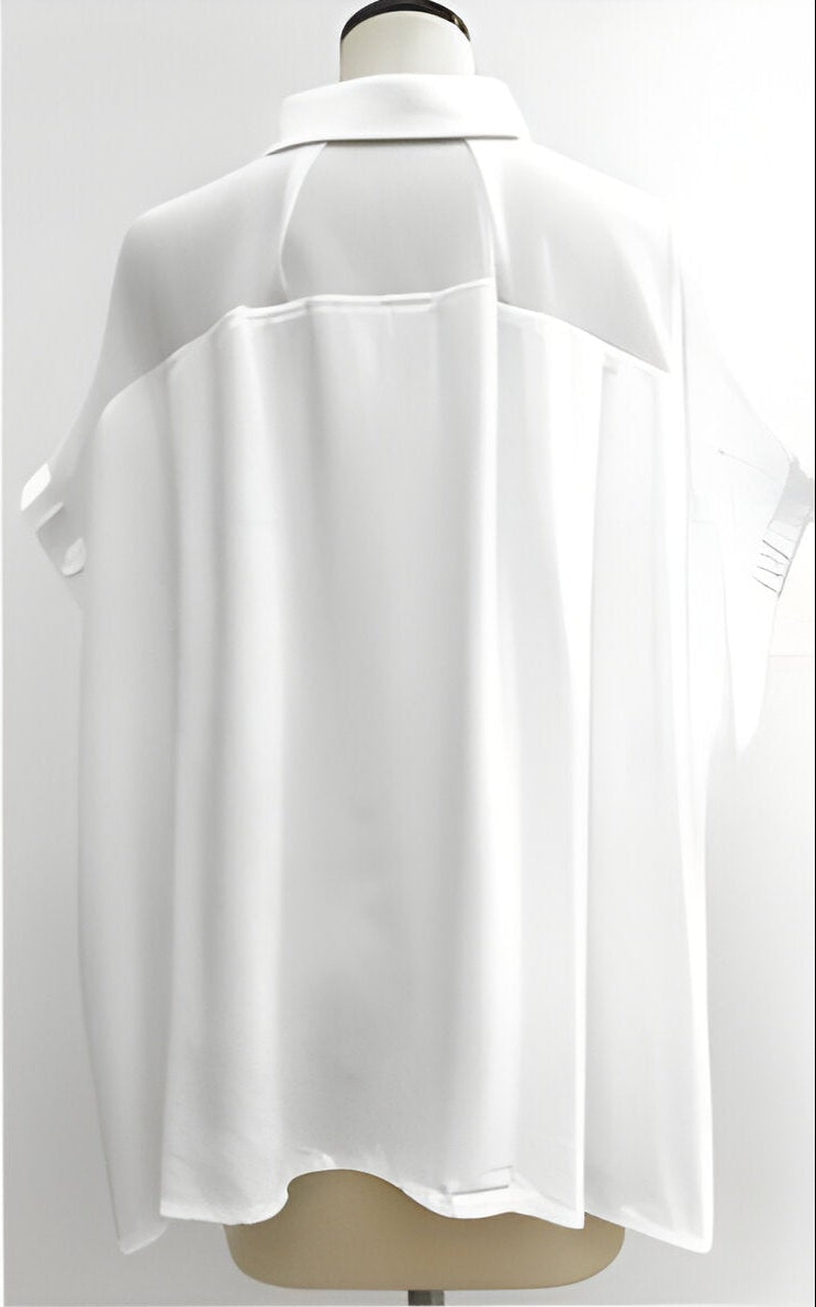 【CYNICAL】テンセルデニム×ジョーゼットシャツ/612-95130