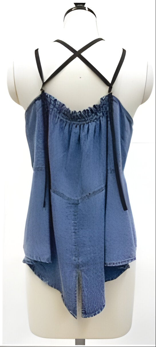 【CYNICAL】テンセルデニムバッククロスキャミソール/612-95087