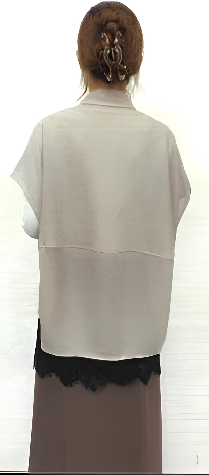 【再入荷予約】【CLOCHE】メッシュシアーオーバーシャツ/652-85756