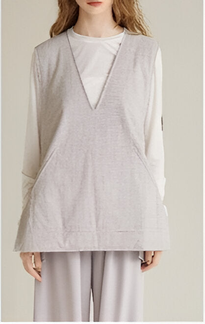 【SUGAR ROSE】ノーカラーパディングベスト/243752