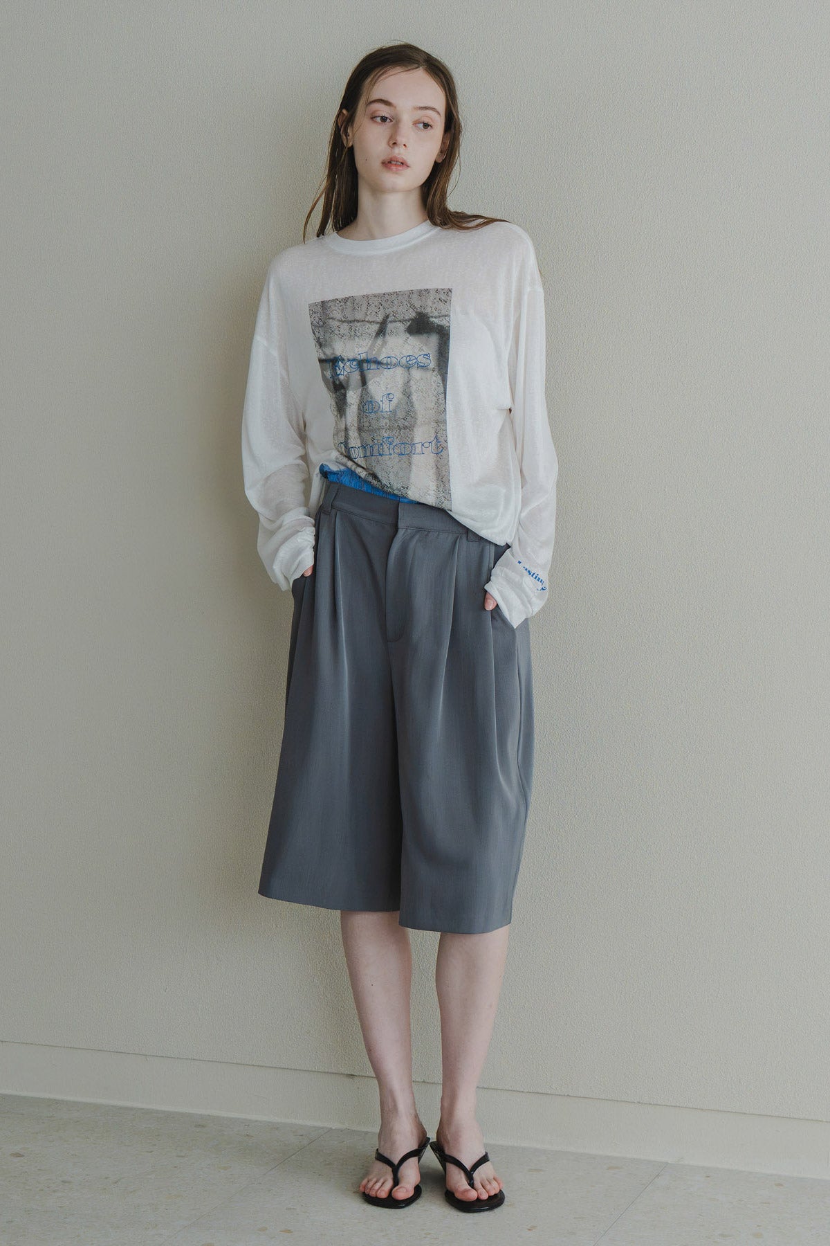 【WHYTO.】2wayシアープリントロングT/WHT27HCS4026