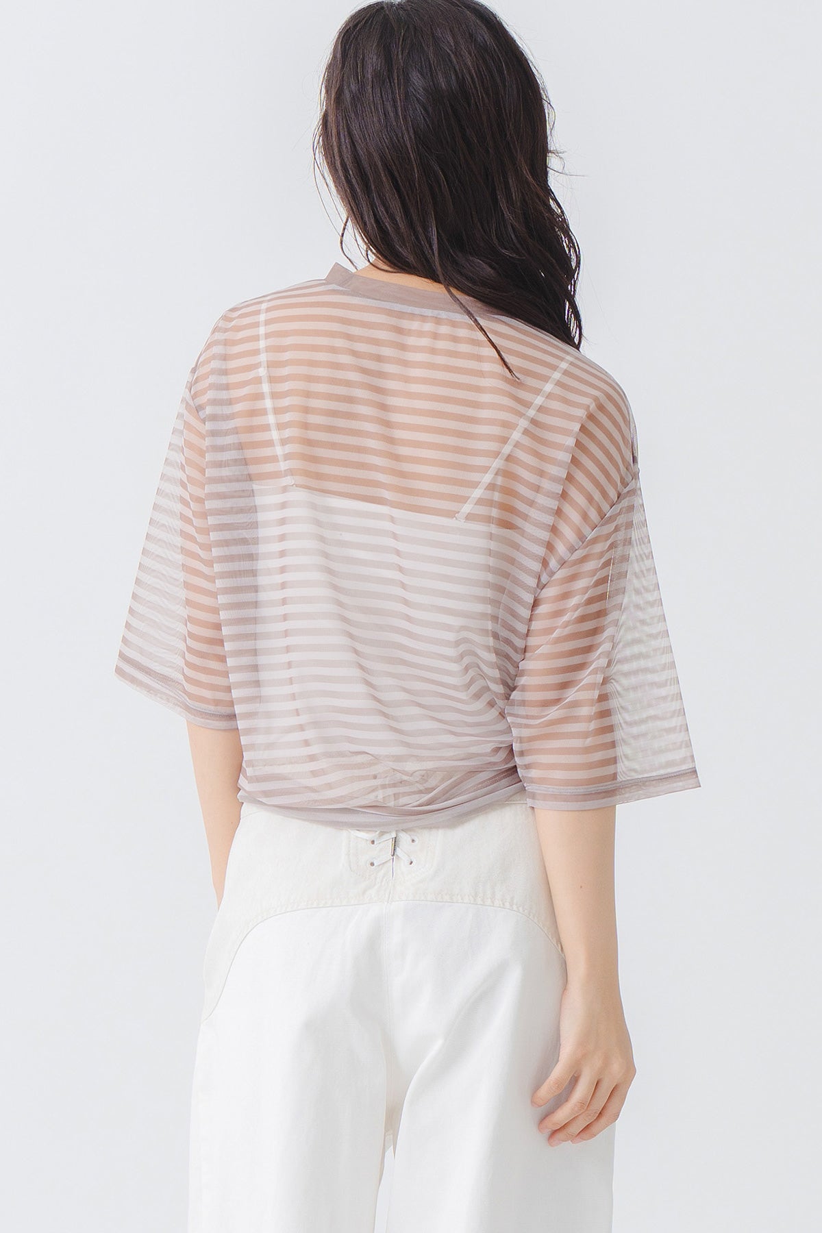 【WHYTO.】シアーボーダーT/WHT27HCS4034