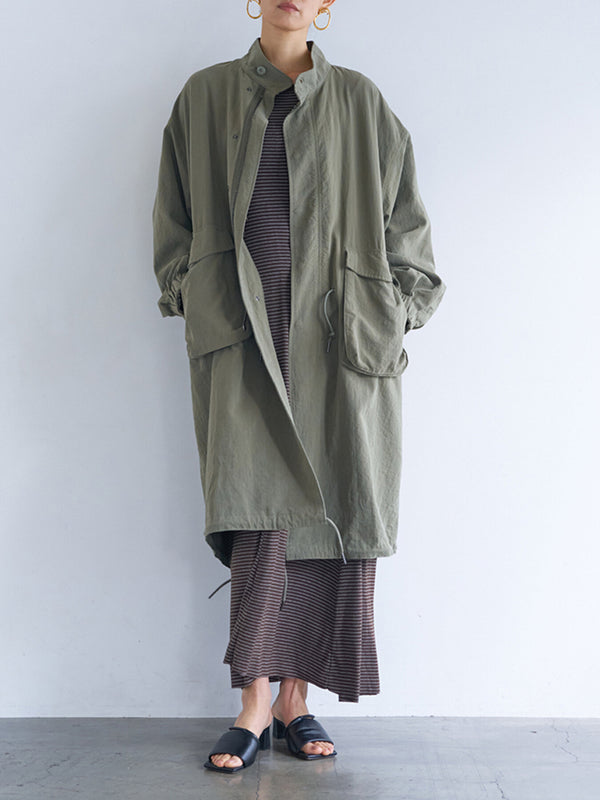 【YENN】ウォッシュドロングコート/Y263-42090