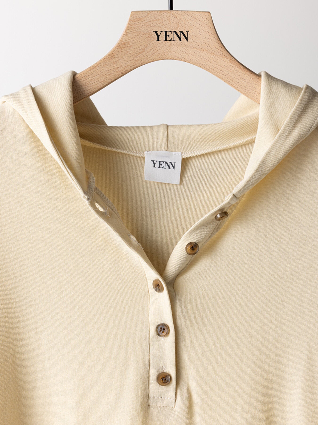 【YENN】ヘンリーフーディロングT/Y263-82085