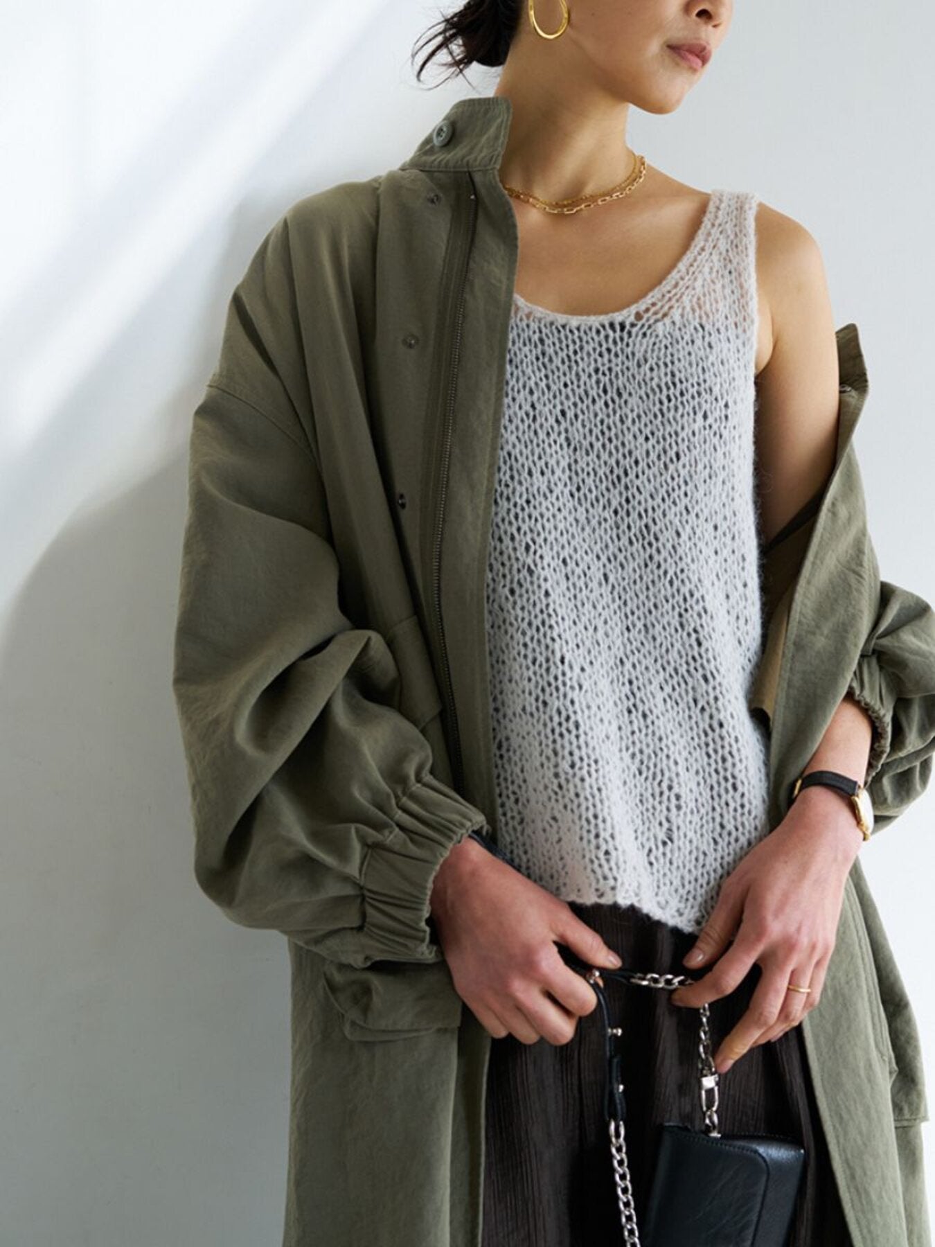 【YENN】モヘアハンドベスト/Y263-91100