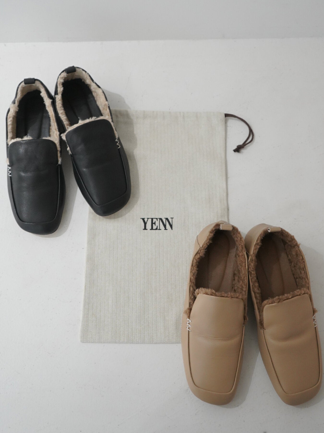 【YENN】キッドスキンソフトローファー/Y264-02143