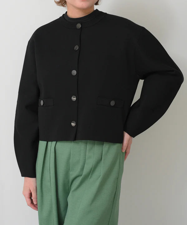 【HERENCIA】ミラノリブ編みシャネルジャケット/H625308