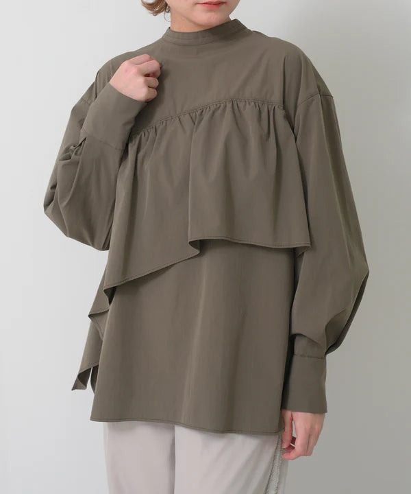 【HERENCIA】2WAYタフタブラウス/H425327