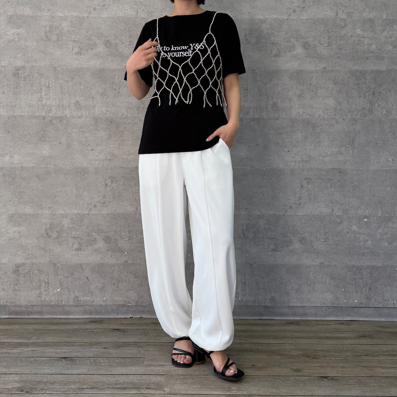 【Anna Kerry】ロゴフライスTシャツ/85261928