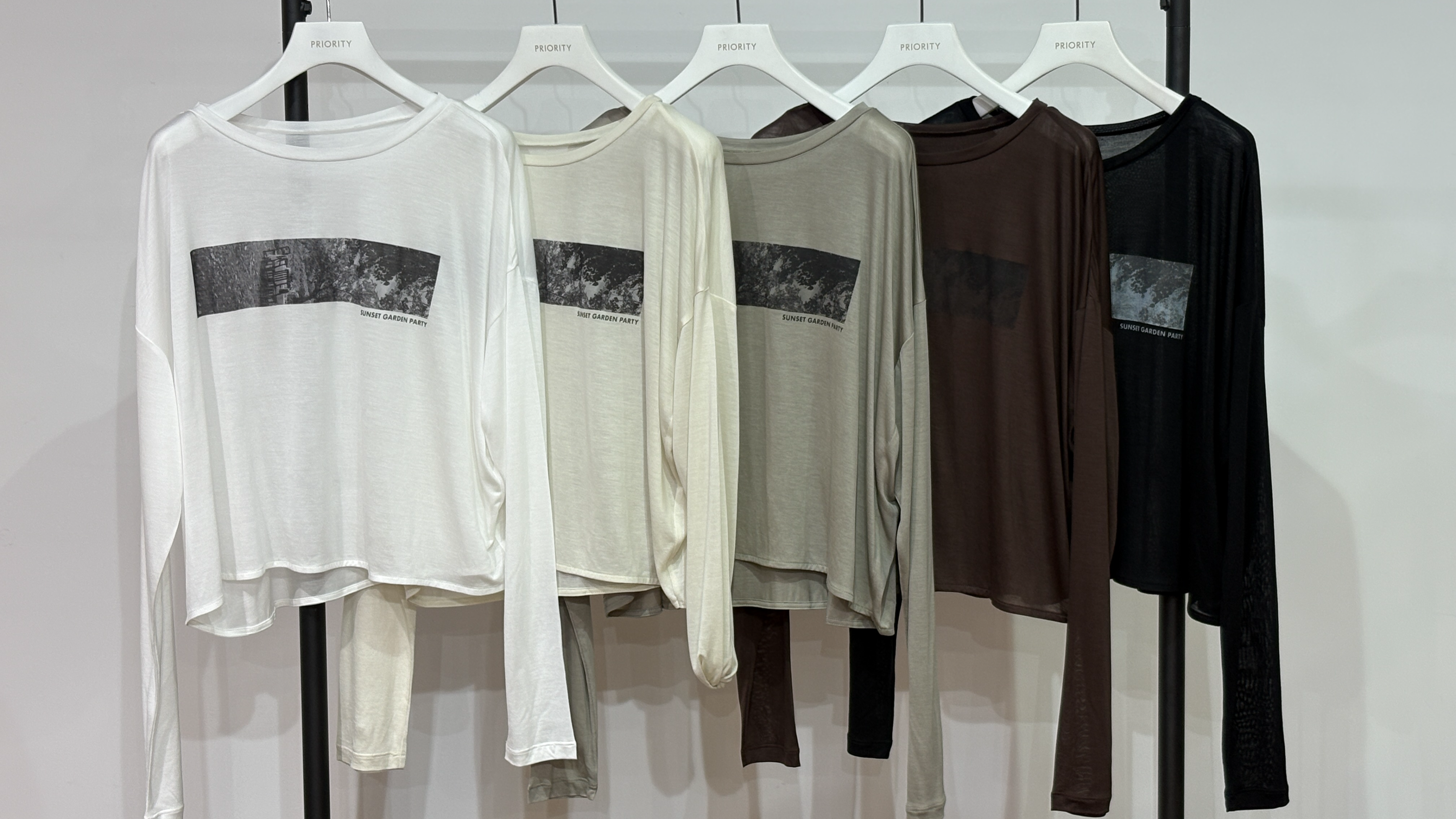 【PRIORITY】シアーフォトTシャツ/P67051HW