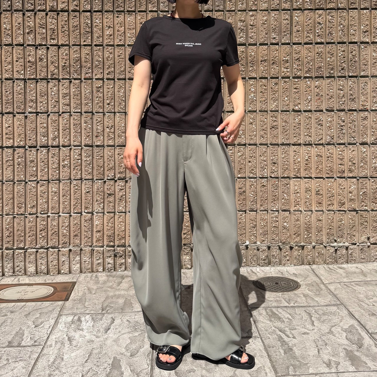【Anna Kerry】ミニロゴコンパクトTシャツ/85262916