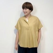 綿麻スキッパーブラウス　Dignite collier/80242108