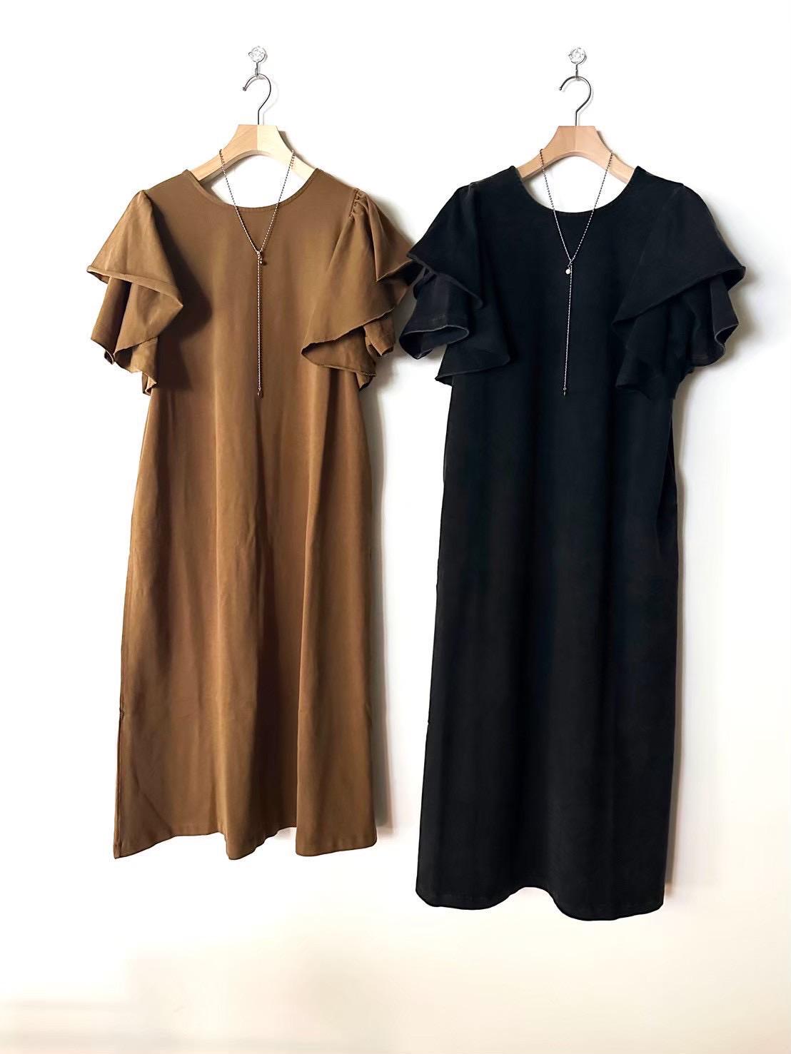 【RILATO】ネックレス付き加工フリルワンピース/R26261