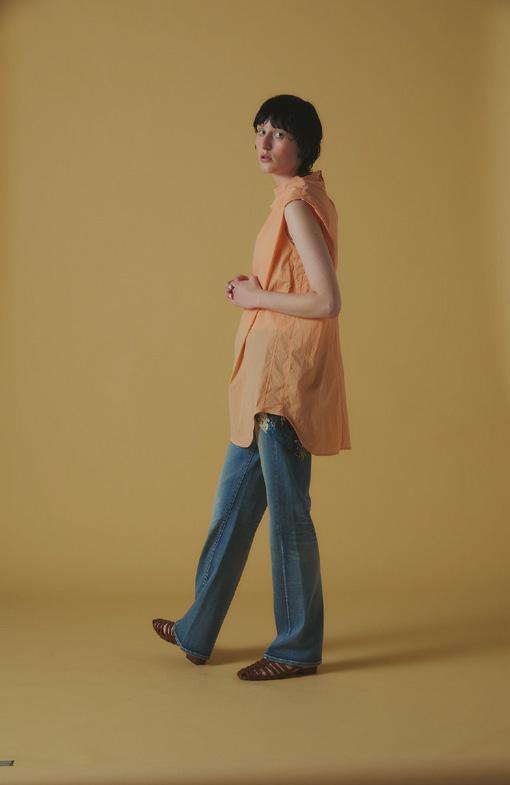 【ANGELINA】シアーストレッチプルオーバー/26163-1070D