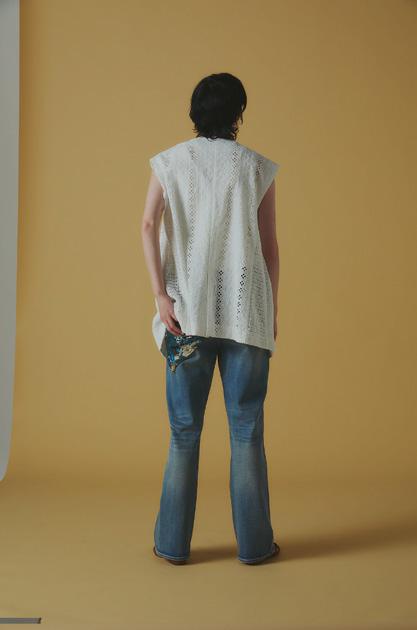 【ANGELINA】立体ストレートデニム/26153-9487WE