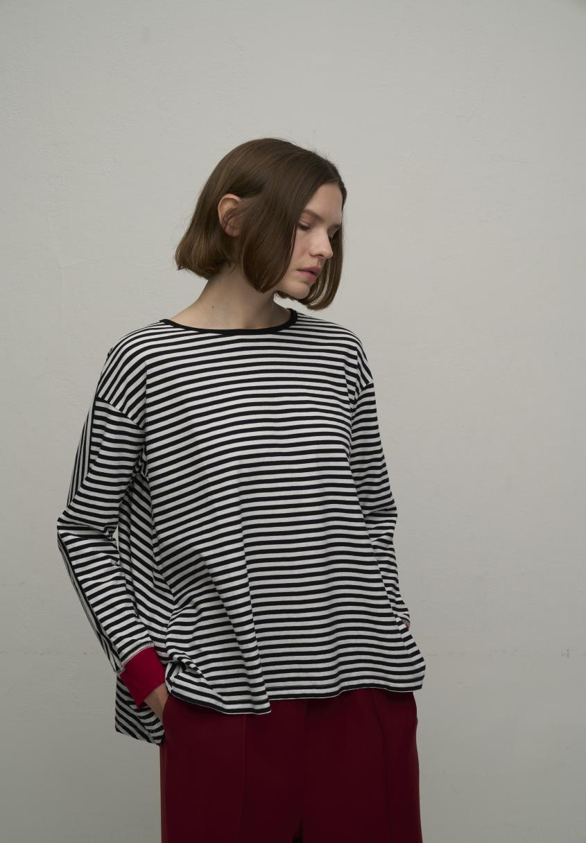 【再入荷】【WYTE】ハイツイストボーダーΔラインプルオーバー/12-40110