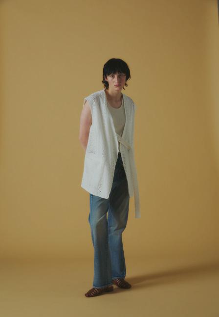 【ANGELINA】レース切替ロングジレ/26163-5064P