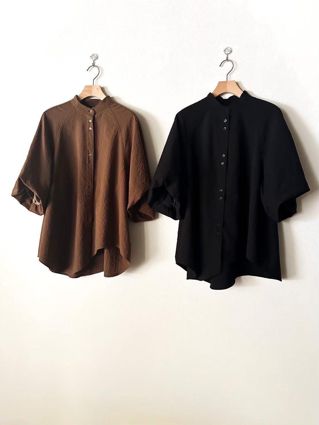 【RILATO】ワッフルクロスバルーン袖ブラウス/R26255