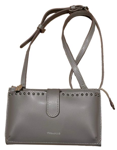 【VIOLAd'ORO】MILO スタッズ付き横型スマートフォンポシェット/V-9052