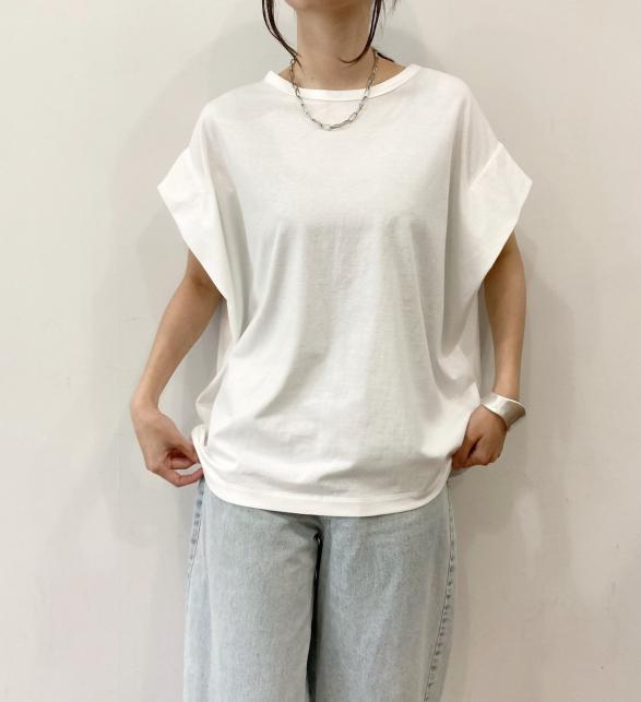 【siro de labonte】タックスリーブTシャツ/R613217