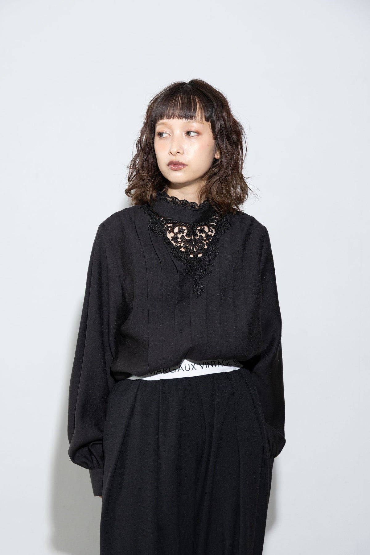 【MARGAUX VINTAGEO】ウエストロゴタックパンツ/MG PT-27003-S