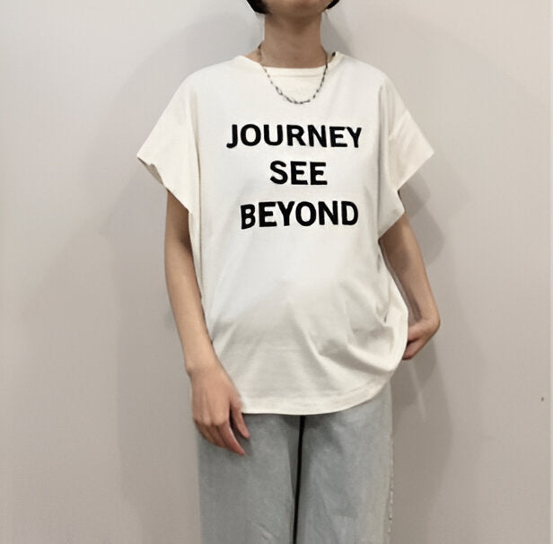 【siro de labonte】JOURNEYタックスリーブTシャツ/R613218