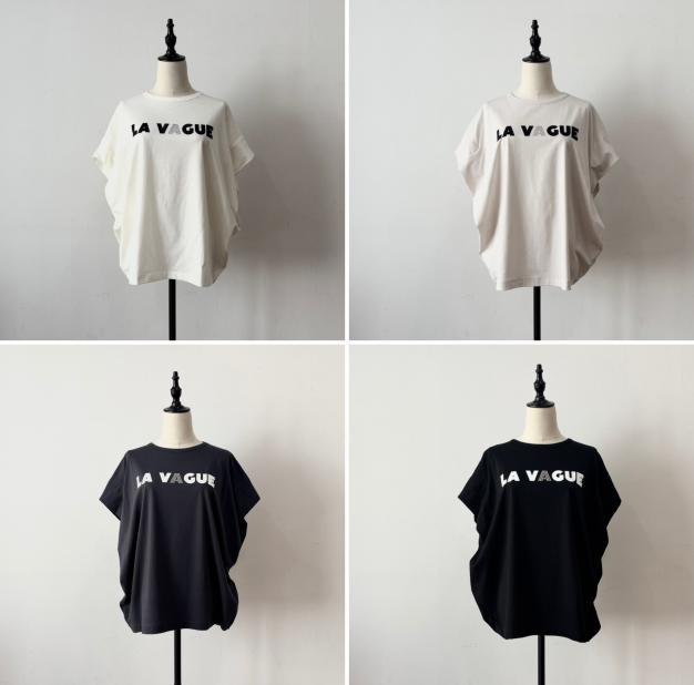 【siro de labonte】LA VAGUEタックスリーブTシャツ(ラバー&メタル)/R613219