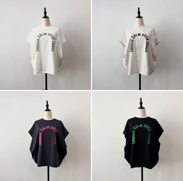 【siro de labonte】messageタックスリーブTシャツ/R613220