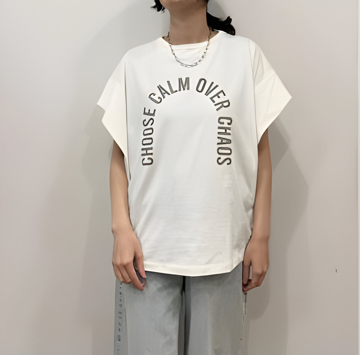 【siro de labonte】messageタックスリーブTシャツ/R613220