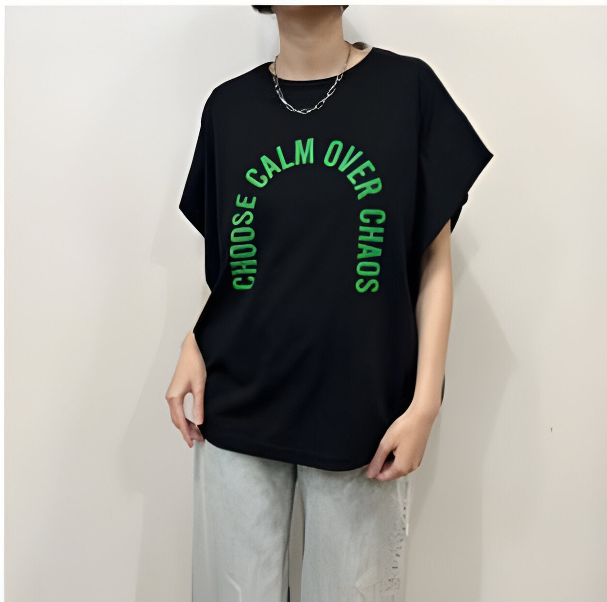 【siro de labonte】messageタックスリーブTシャツ/R613220