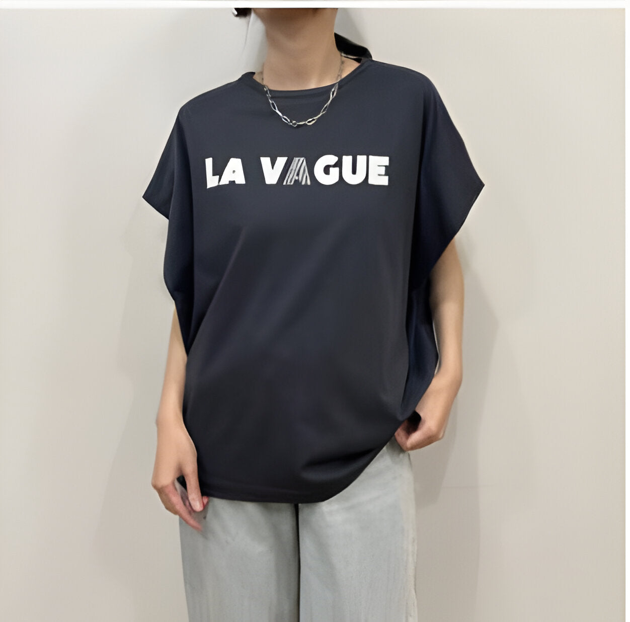 【siro de labonte】LA VAGUEタックスリーブTシャツ(ラバー&メタル)/R613219