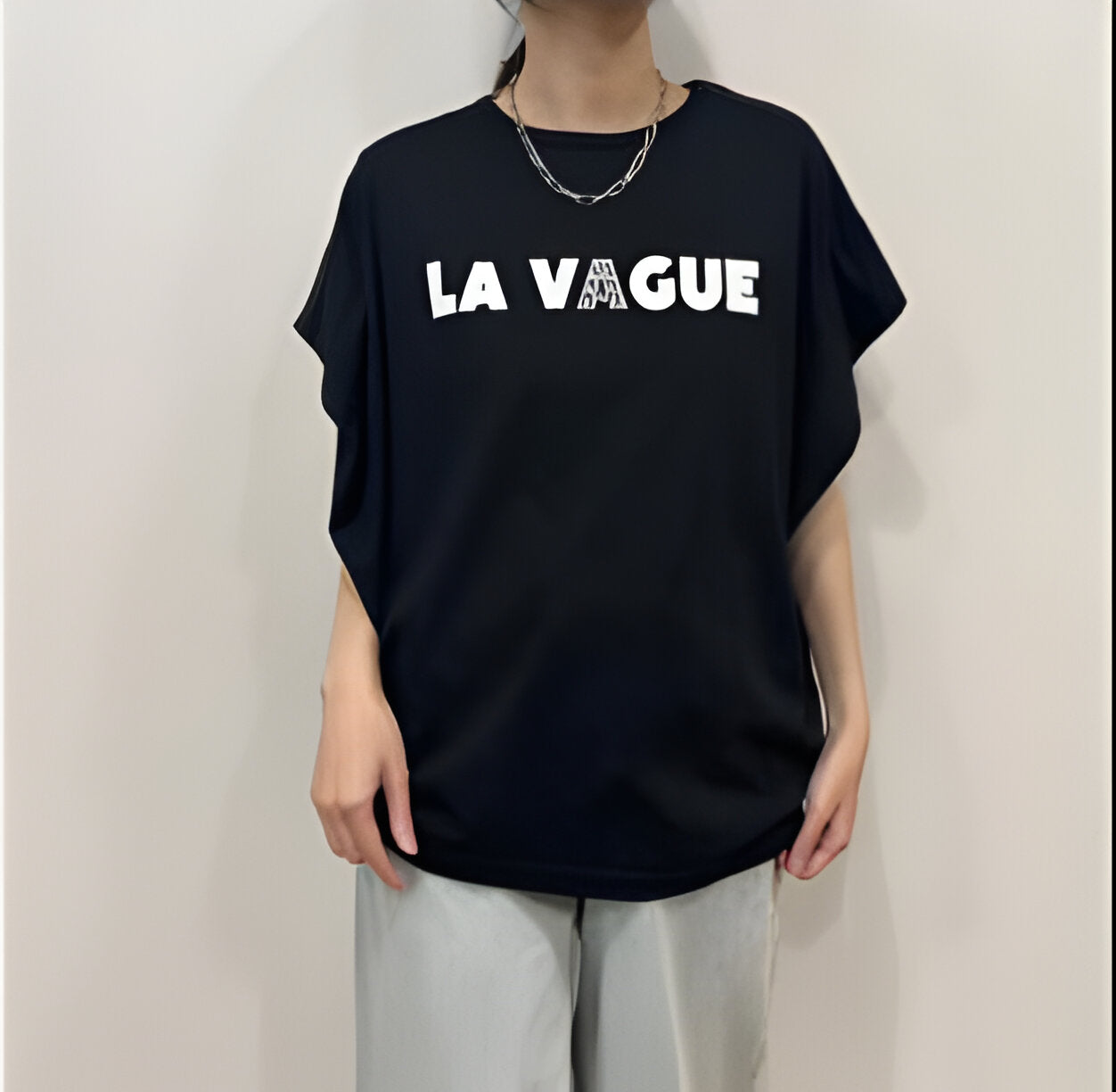 【siro de labonte】LA VAGUEタックスリーブTシャツ(ラバー&メタル)/R613219