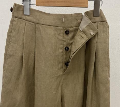 【WYTE】クラフトリネンアーティザナルワイドトラウザーズ/11-11960