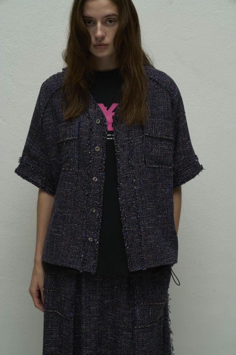 【WYTE】クラフトファンシーツイードベースボールトップ/11-11820