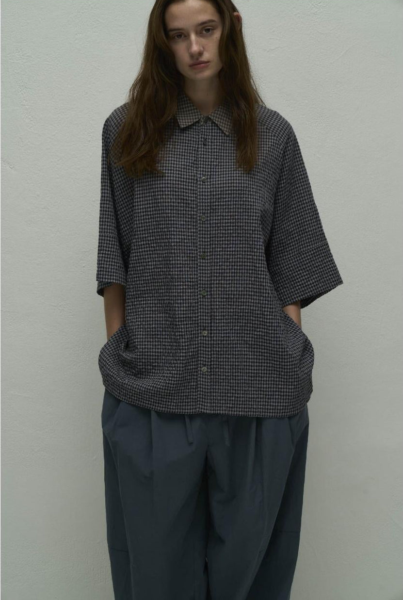 【WYTE】クラフトリネンリップルラグランシャツ/11-12070