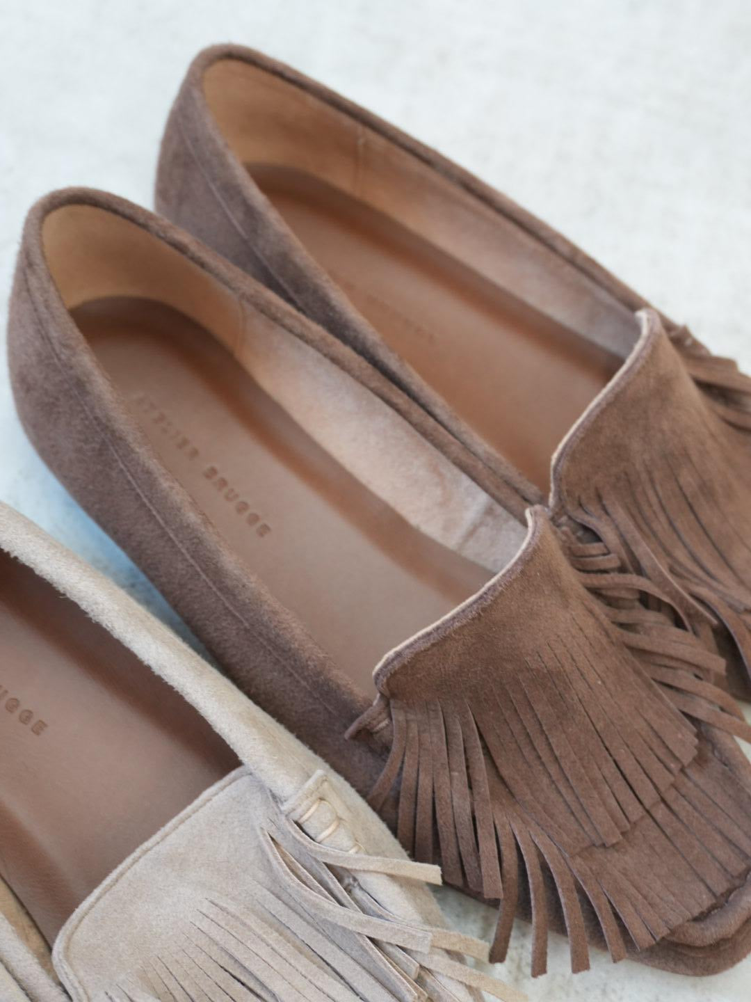 【ATELIER BRUGGE】スエードモカシン/26PS-50/26PS-50BK